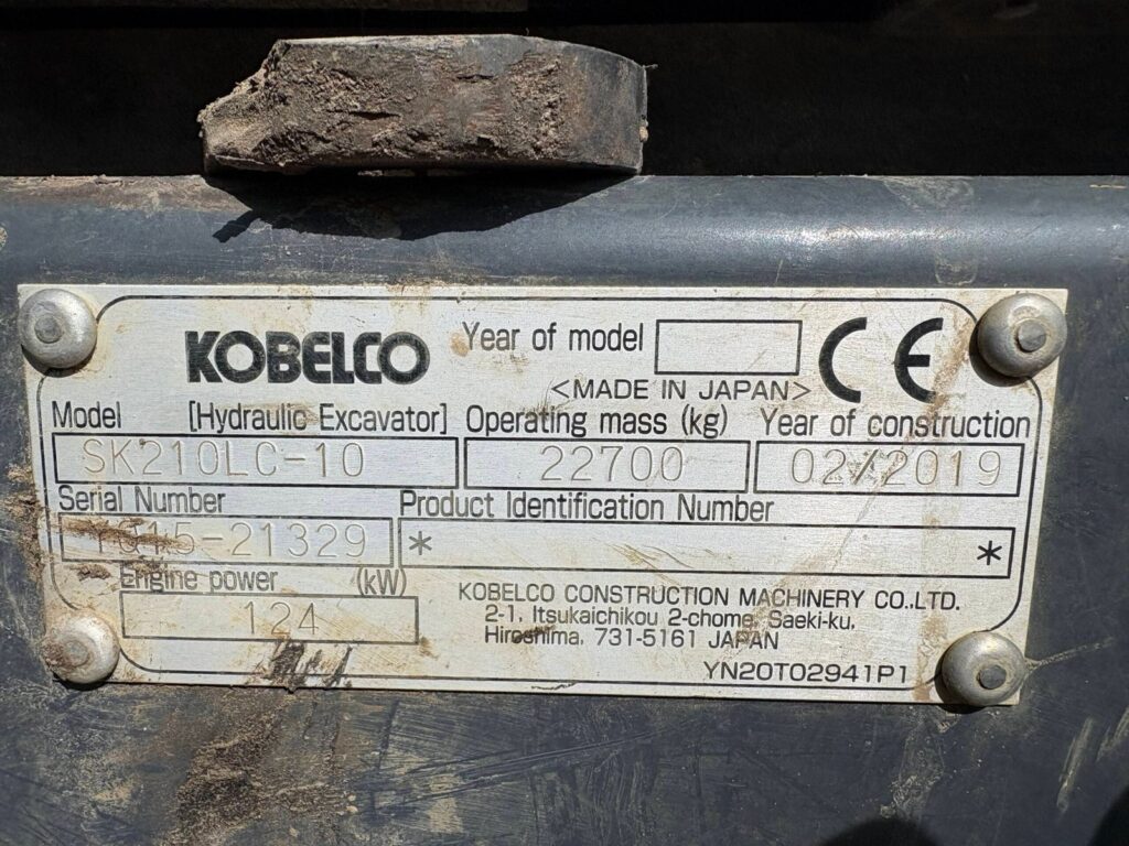 Kobelco SK210LC generator – view 8