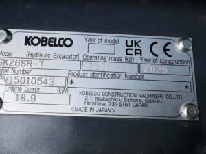 Kobelco SK26SR-7 generator – view 10